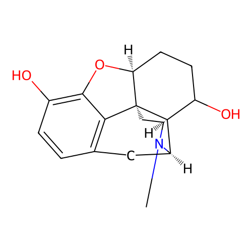 Morphinan-3,8-beta-diol, 4,5-alpha-epoxy-17-methyl- structure