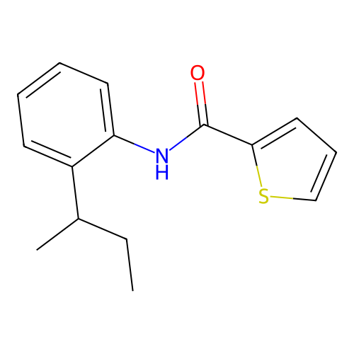 N-(2-butan-2-ylphenyl)thiophene-2-carboxamide structure