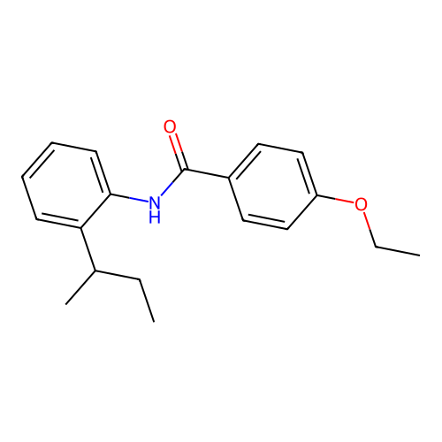 N-(2-sec-butylphenyl)-4-ethoxybenzamide structure