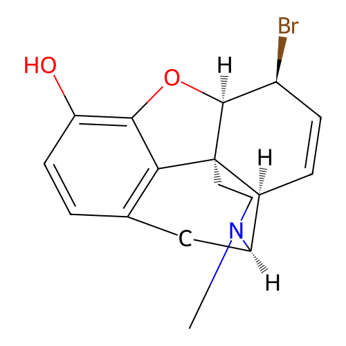 Morphinan-3-ol, 6-alpha-bromo-7,8-didehydro-4,5-alpha-epoxy-17-methyl- structure