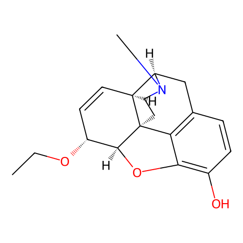 Morphinan-3-ol, 7,8-didehydro-4,5-alpha-epoxy-6-beta-ethoxy-17-methyl- structure