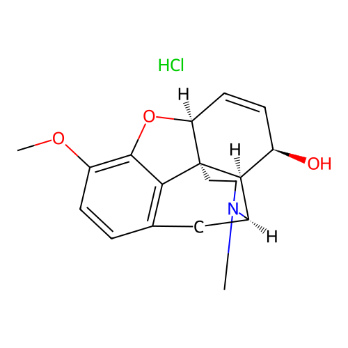 Allopseudocodeine hydrochloride structure