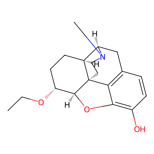 Morphinan-3-ol, 4,5-alpha-epoxy-6-beta-ethoxy-17-methyl- structure