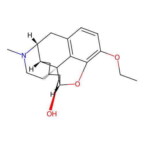 Morphinan-6-beta-ol, 4,5-alpha-epoxy-3-ethoxy-17-methyl- structure
