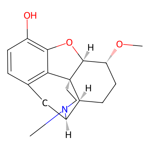Morphinan-3-ol, 4,5-alpha-epoxy-6-beta-methoxy-17-methyl- structure