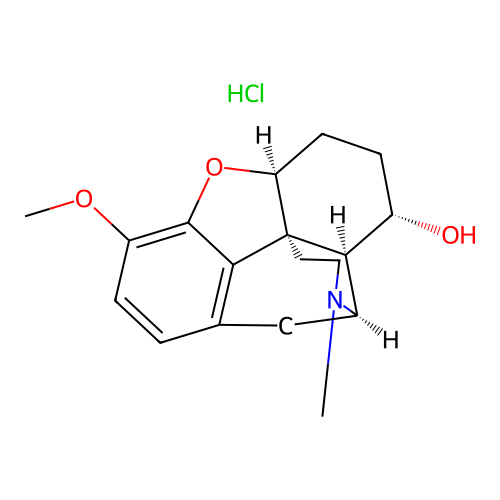 Dihydropseudocodeine hydrochloride structure