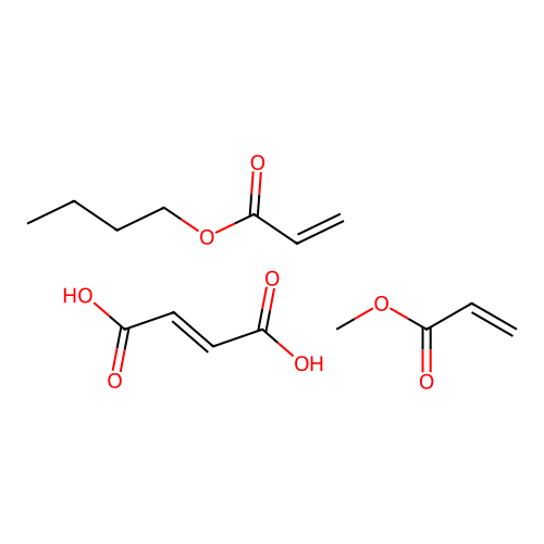 (E)-but-2-enedioic acid;butyl prop-2-enoate;methyl prop-2-enoate structure