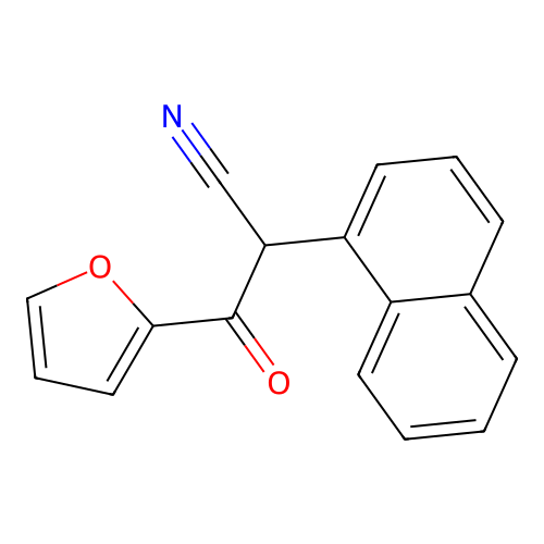 3-(Furan-2-yl)-2-naphthalen-1-yl-3-oxopropanenitrile structure