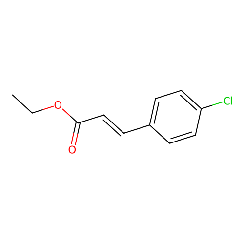 2-Propenoic acid, 3-(4-chlorophenyl)-, ethyl ester structure