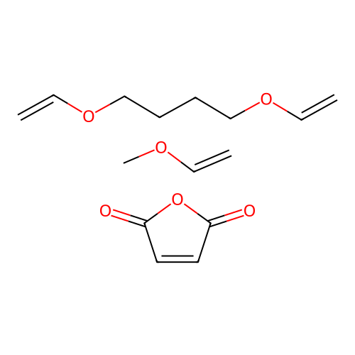 1,4-Bis(ethenoxy)butane;furan-2,5-dione;methoxyethene structure