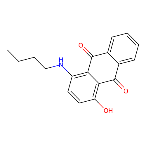 1-(Butylamino)-4-hydroxyanthraquinone structure