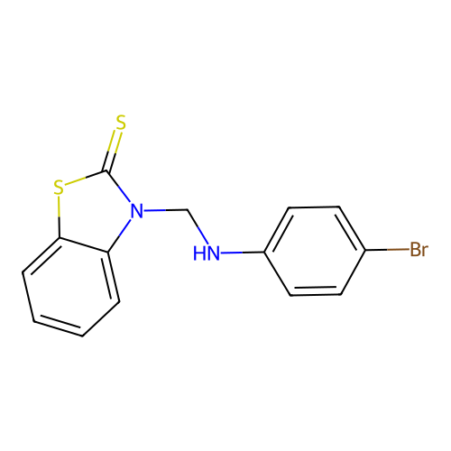 3-[(4-Bromoanilino)methyl]-1,3-benzothiazole-2-thione structure