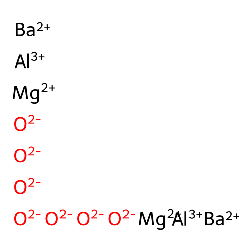 Aluminum barium magnesium oxide structure