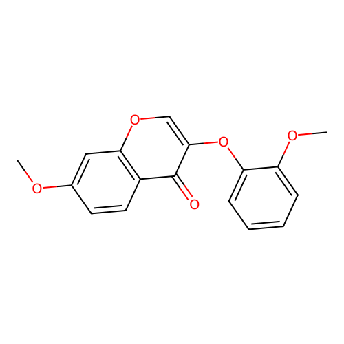 7-Methoxy-3-(2-methoxyphenoxy)chromen-4-one structure