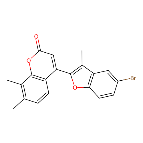 4-(5-Bromo-3-methylbenzo[d]furan-2-yl)-7,8-dimethylchromen-2-one structure