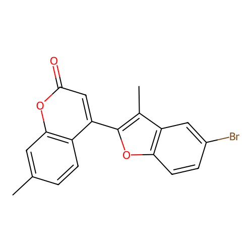 4-(5-Bromo-3-methylbenzo[d]furan-2-yl)-7-methylchromen-2-one structure