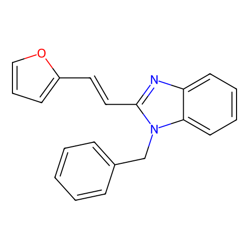 (E)-1-benzyl-2-(2-(furan-2-yl)vinyl)-1H-benzo[d]imidazole structure