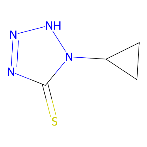 1-cyclopropyl-1H-1,2,3,4-tetrazole-5-thiol structure