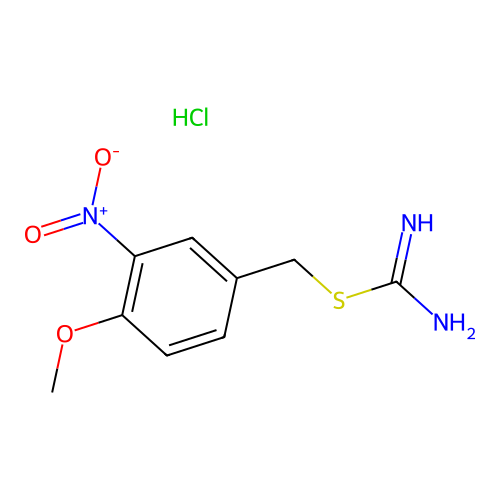 4-Methoxy-3-nitrobenzyl imidothiocarbamate hydrochloride structure