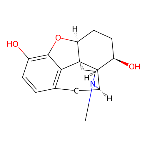 Morphinan-3,8-alpha-diol, 4,5-alpha-epoxy-17-methyl- structure