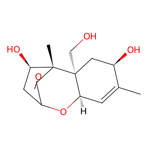 Trichothec-9-ene-4,8,15-triol, 12,13-epoxy-, (4beta,8beta)- structure