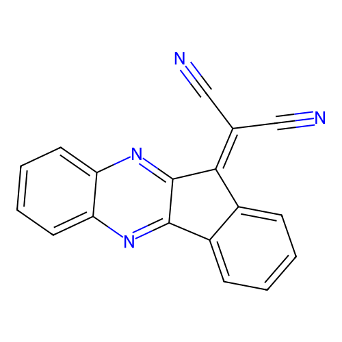 11H-indeno[1,2-b]quinoxalin-11-ylidenepropanedinitrile structure