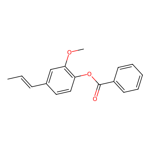 2-Methoxy-4-prop-1-enylphenyl benzoate structure