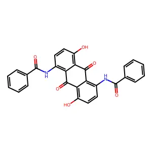 Benzamide, N,N'-(9,10-dihydro-4,8-dihydroxy-9,10-dioxo-1,5-anthracenediyl)bis- structure