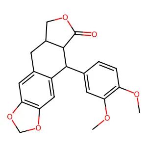 5'-Demethoxydeoxypodophyllotoxin structure