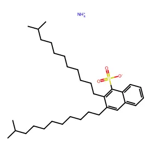 Naphthalenesulfonic acid, diisododecyl-, ammonium salt (1:1) structure