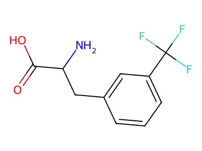 (2S)-2-amino-3-[4-(trifluoromethoxy)phenyl]propanoic acid structure