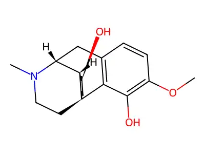 3-Methoxy-17-methylmorphinan-4,8-diol structure