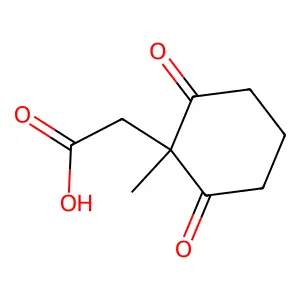 2-(1-Methyl-2,6-dioxocyclohexyl)acetic acid structure