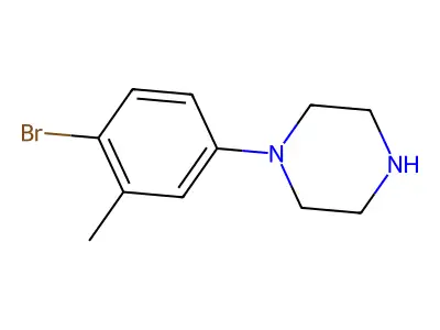 1-(4-Bromo-3-methylphenyl)piperazine structure