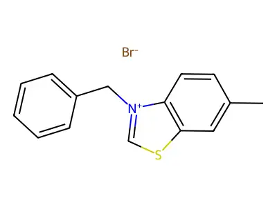 3-Benzyl-6-methyl-1,3-benzothiazol-3-ium bromide structure