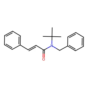 (E)-N-苄基-N-叔丁基-3-苯基丙-2-烯酰胺 structure