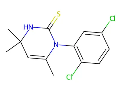 2(1H)-Pyrimidinethione, 1-(2,5-dichlorophenyl)-3,4-dihydro-4,4,6-trimethyl- structure