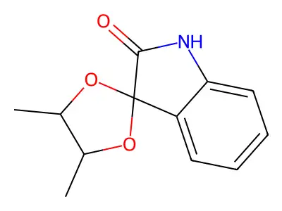 3-(4',5'-dimethyl-1',3'-dioxolynyl)-1,3-dihydro-2H-indol-2-one structure