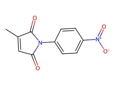 3-Methyl-1-(4-nitrophenyl)pyrrole-2,5-dione structure