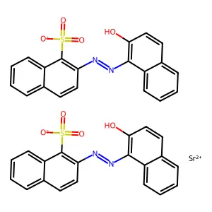 Lithol Red strontium structure