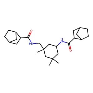 Bicyclo[2.2.1]heptane-2-carboxamide, N-[3-(bicyclo[2.2.1]heptan-2-ylcarbonylamino)-1,5,5-trimethylcyclohexylmethyl]- structure