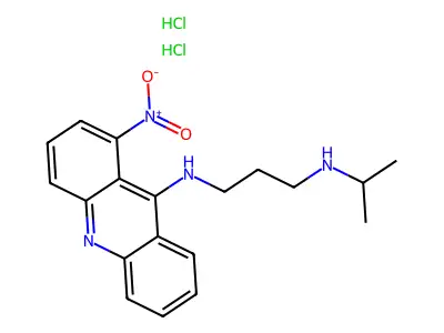 1-Nitro-9-(3-isopropylaminopropylamino)acridine structure