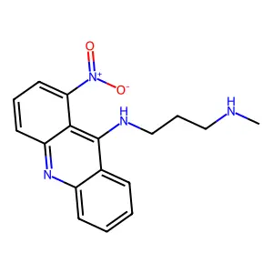 1,3-Propanediamine, N-methyl-N'-(1-nitro-9-acridinyl)- structure