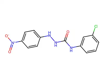 4-(3-Chlorophenyl)-1-(4-nitrophenyl)semicarbazide structure