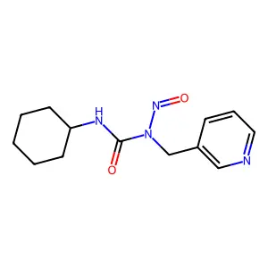 3-Cyclohexyl-1-nitroso-1-(pyridin-3-ylmethyl)urea structure