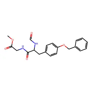 methyl O-benzyl-N-formyltyrosylglycinate structure