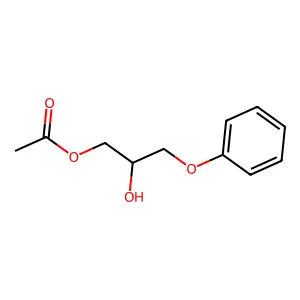 1,2-Propanediol, 3-phenoxy-, 1-acetate structure