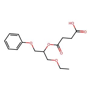 4-(1-Ethoxy-3-phenoxypropan-2-yl)oxy-4-oxobutanoic acid structure
