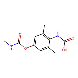 Carbanilic acid, 4-hydroxy-2,6-dimethyl-, methylcarbamate (ester) structure