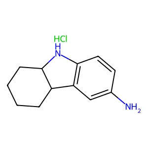 Carbazole, 3-amino-5,6,7,8,12,13-hexahydro-, hydrochloride structure